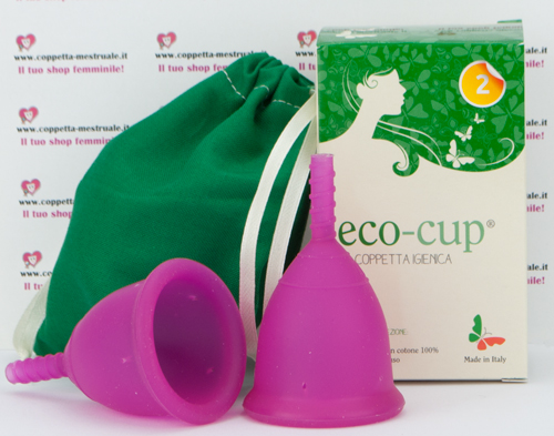 Eco-cup menstrual cup coloured