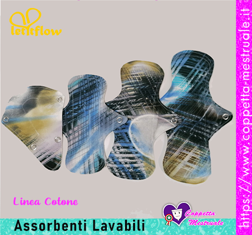 assorbenti lavabili cotone letitflow