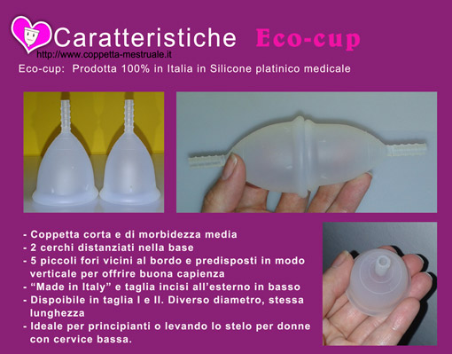 caratteristiche coppetta Eco-cup