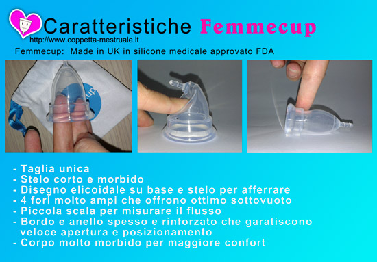 caratteristiche coppetta Femmecup