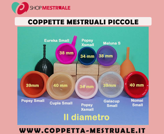 comparativo coppette piccole per ragazza