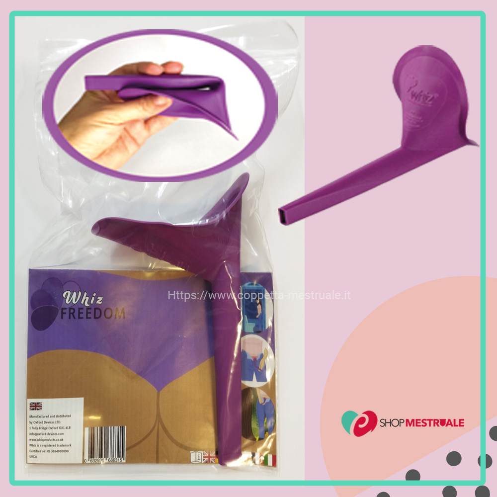 cono per pipi in piedi riutilizzabile whizfreedom